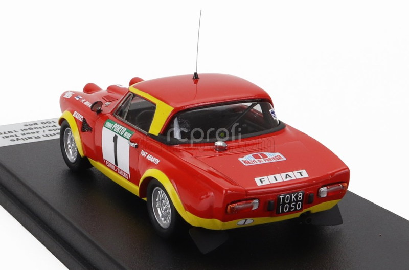 Trofeu Fiat 124 Abarth (night Version) N 1 2nd Rally Portugal 1975 Hannu Mikkola - Jean Todt 1:43 Červená Žlutá