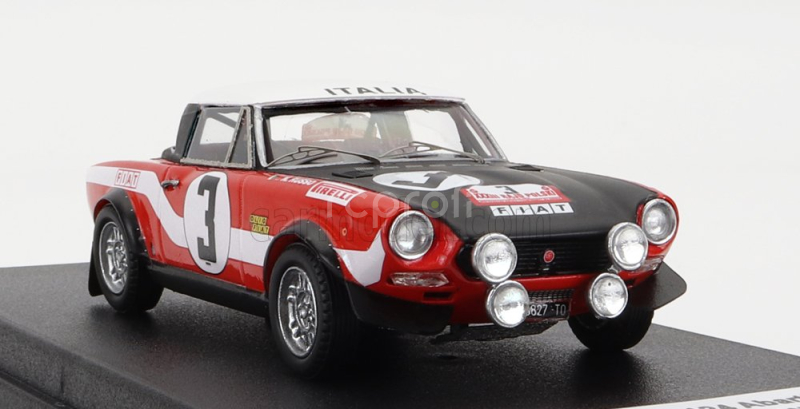 Trofeu Fiat 124 Abarth (night Version) N 3 Rally Of Poland 1973 A.paganelli - N.russo 1:43 Červená Černá Bílá