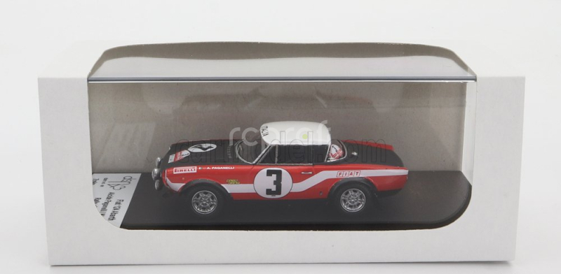 Trofeu Fiat 124 Abarth (night Version) N 3 Rally Of Poland 1973 A.paganelli - N.russo 1:43 Červená Černá Bílá