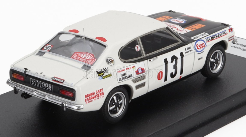 Trofeu Ford england Capri 2300 (night Version) N 131 Rally Montecarlo 1971 Bruno Saby - Bernard Moyet 1:43 Bílá Černá