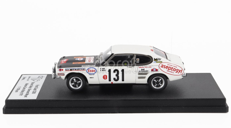 Trofeu Ford england Capri 2300 (night Version) N 131 Rally Montecarlo 1971 Bruno Saby - Bernard Moyet 1:43 Bílá Černá