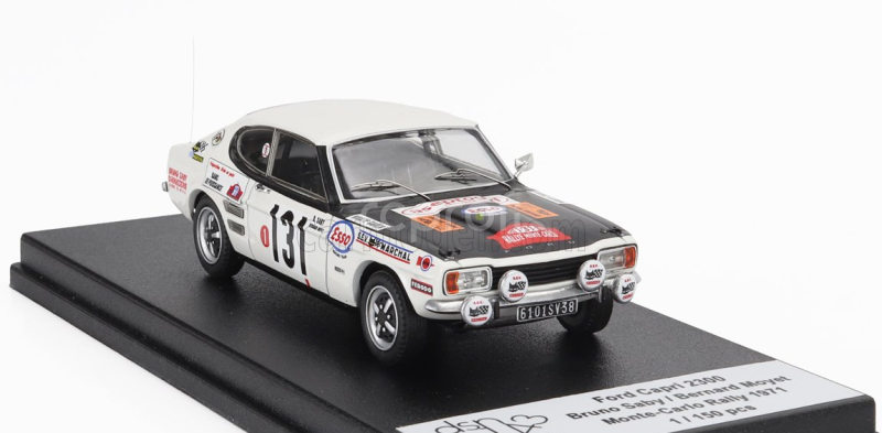 Trofeu Ford england Capri 2300 (night Version) N 131 Rally Montecarlo 1971 Bruno Saby - Bernard Moyet 1:43 Bílá Černá