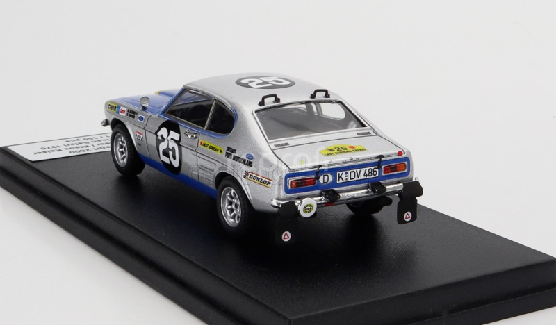 Trofeu Ford england Capri 2600 (night Version) N 25 Rally East African Safari 1970 Dieter Glemser - Klaus Kaiser 1:43 Šedá Met Modrá