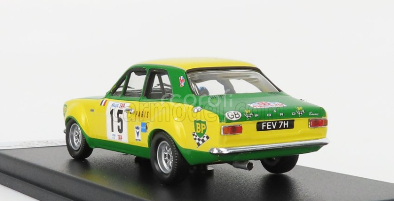 Trofeu Ford england Escort Mki N 15 Rally Tap 1970 J.f.piot - F.murac 1:43 Žlutá Zelená