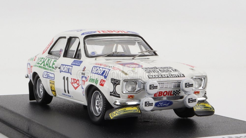 Trofeu Ford england Escort Mki (night Version) N 11 Rally 1000 Lakes 1975 A.vatanen - G.phillips 1:43 Bílá