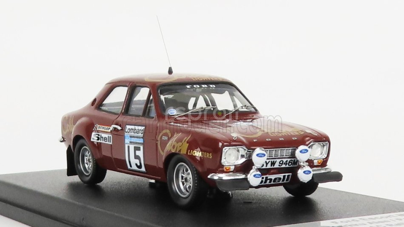 Trofeu Ford england Escort Mki (night Version) N 15 Rally Rac Lombard 1974 M.allen - P.white 1:43 Brown