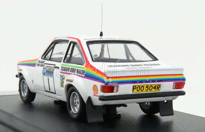 Trofeu Ford england Escort Mkii N 1 Rally Rac Lombard 1976 T.makinen - H.liddon 1:43 Bílá