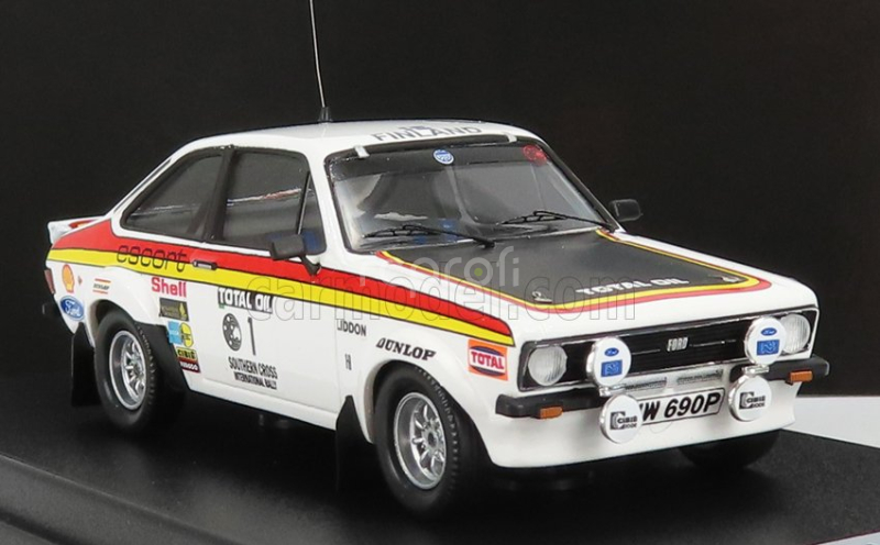 Trofeu Ford england Escort Mkii N 1 Rally Southern Cross 1976 T.makinen - H.liddon 1:43 Bílá Černá Červená Žlutá