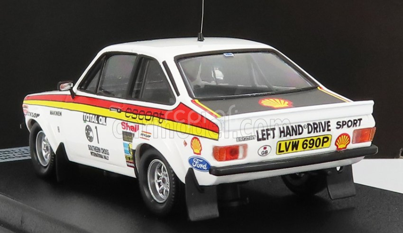 Trofeu Ford england Escort Mkii N 1 Rally Southern Cross 1976 T.makinen - H.liddon 1:43 Bílá Černá Červená Žlutá