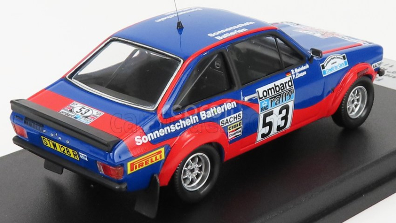 Trofeu Ford england Escort Mkii N 53 20th Rally Rac 1977 M.wilson - T.harryman 1:43 Modrá Červená