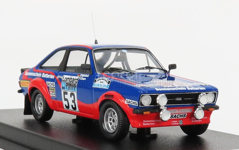 Trofeu Ford england Escort Mkii N 53 20th Rally Rac 1977 M.wilson - T.harryman 1:43 Modrá Červená