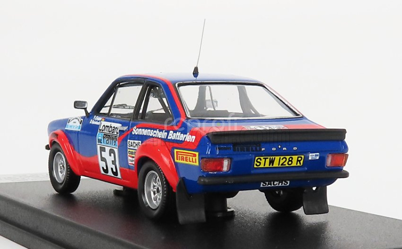 Trofeu Ford england Escort Mkii N 53 20th Rally Rac 1977 M.wilson - T.harryman 1:43 Modrá Červená