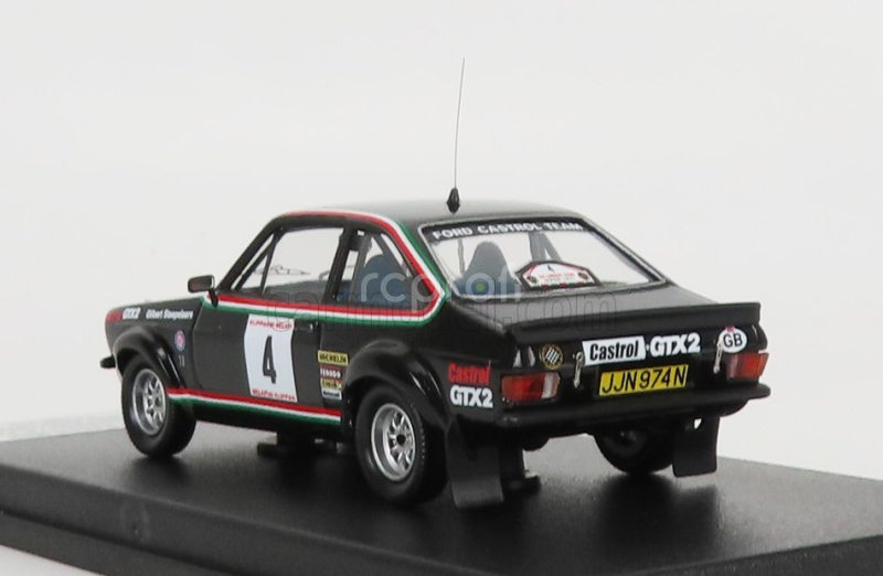 Trofeu Ford england Escort Mkii (night Version) N 4 Rally Ypres 1977 G.staepelaere - F.franssen 1:43 Black