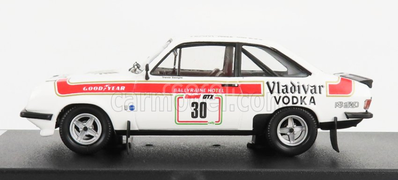 Trofeu Ford england Escort Mkii Rs2000 N 30 3rd Rally Donegal International 1979 J.lyons - T.semple 1:43 Bílá Červená