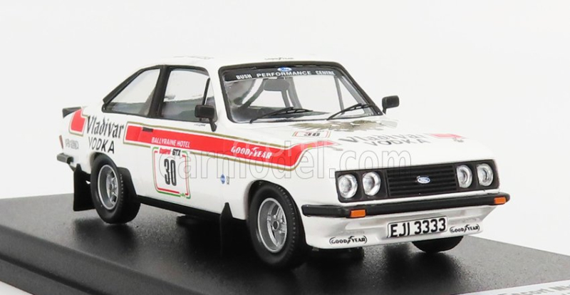 Trofeu Ford england Escort Mkii Rs2000 N 30 3rd Rally Donegal International 1979 J.lyons - T.semple 1:43 Bílá Červená