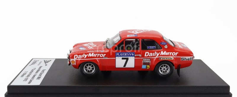 Trofeu Ford england Escort Rs 1600 Mki (night Version) N 7 Winner Rally Scottish 1972 Hannu Mikkola - Hamish Cardno 1:43 Red