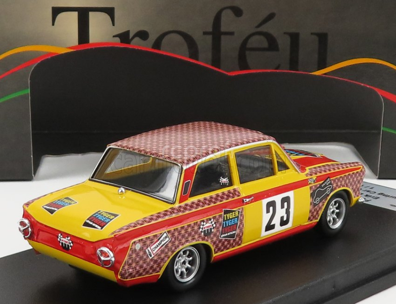 Trofeu Ford england Lotus Cortina 23 Touring Car Championship Sweden 1968 E.berger 1:43 Červená Žlutá