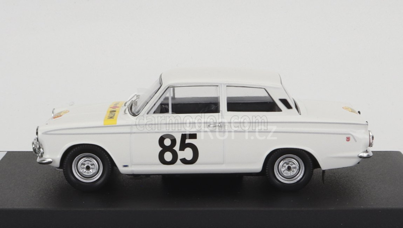 Trofeu Ford england Lotus Cortina Gt N 85 Rally Spa-sofia-liege 1964 G.staepelaere - E.meeuwissen 1:43 Bílá