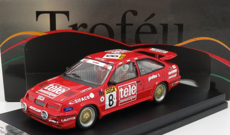 Trofeu Ford england Sierra Cosworth N 8 24h Spa 1987 A.rouse - T.tassin - W.percy 1:43 Red