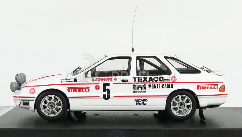 Trofeu Ford england Sierra Xr4i 4x4 Cosworth (night Version) N 5 Rally Monte Carlo 1987 S.blomqvist - B.berglund 1:43 Bílá