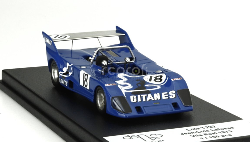 Trofeu Lola T292 N 18 Rally Vila Real 1973 Jean Luis Lafosse 1:43 Blue