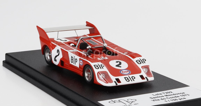 Trofeu Lola T292 N 2 Rally Vila Do Conde 1973 Santos Mendoza 1:43 Červená Bílá