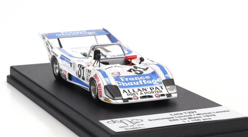 Trofeu Lola T297 Team Kores Racing N 31 24h Le Mans 1979 Dominique Lacaud  - Michel Lateste 1:43 Bílá Modrá