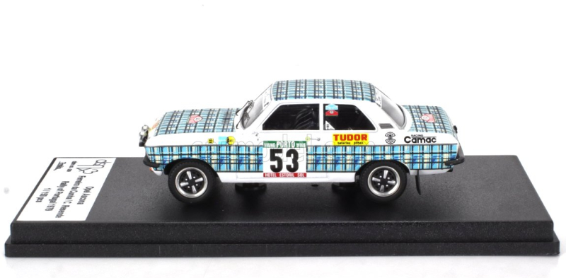 Trofeu Opel Ascona 1.9l Sr N 53 Rally Portugal 1979 Carlos Resende - Ferreira Da Cunha 1:43 Bílá Světle Modrá