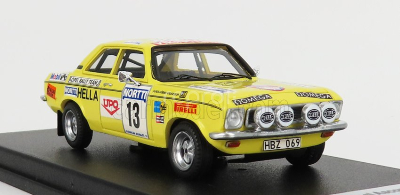 Trofeu Opel Ascona A N 13 Rally 1000 Lakes 1974 A.kullang - C.g.andersson 1:43 Žlutá