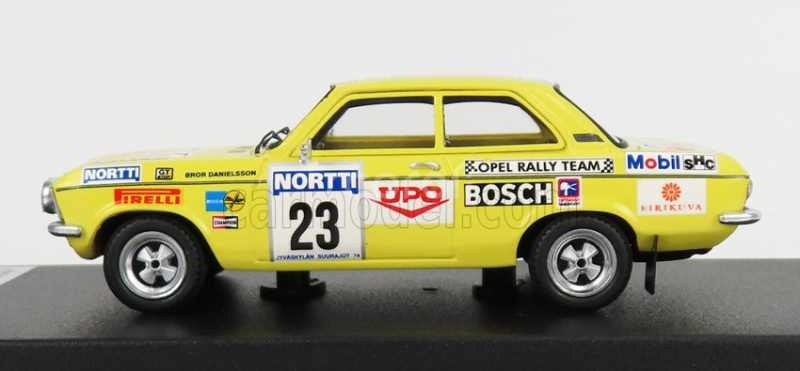 Trofeu Opel Ascona A N 23 Rally 1000 Lakes 1974 B.danielsson - B.sundberg 1:43 Žlutá