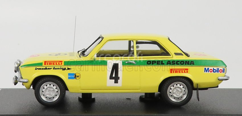 Trofeu Opel Ascona A (night Version) N 4 Winner Rally Russelsheim 1973 W.rohrl - J.berger 1:43 Žlutá Zelená