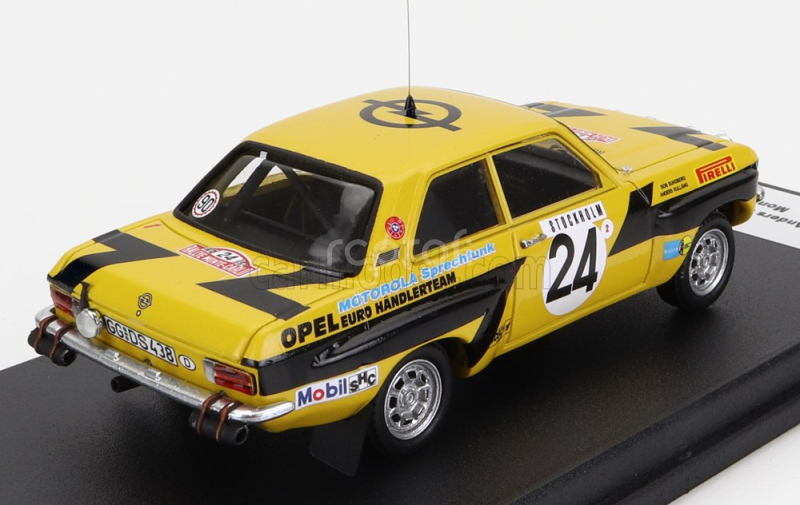 Trofeu Opel Ascona (night Version) N 24 Rally Montecarlo 1975 A.kullang - C.g.andersson 1:43 Žlutá Černá