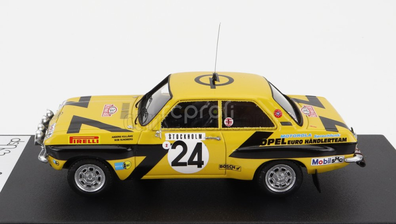 Trofeu Opel Ascona (night Version) N 24 Rally Montecarlo 1975 A.kullang - C.g.andersson 1:43 Žlutá Černá