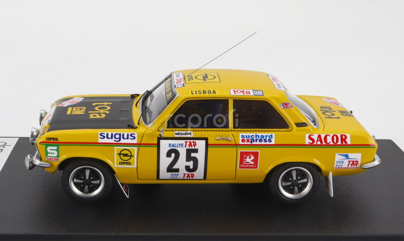 Trofeu Opel Ascona (night Version) N 25 Rally Tap 1973 M.quepe - M.amaral 1:43 Žlutá Černá