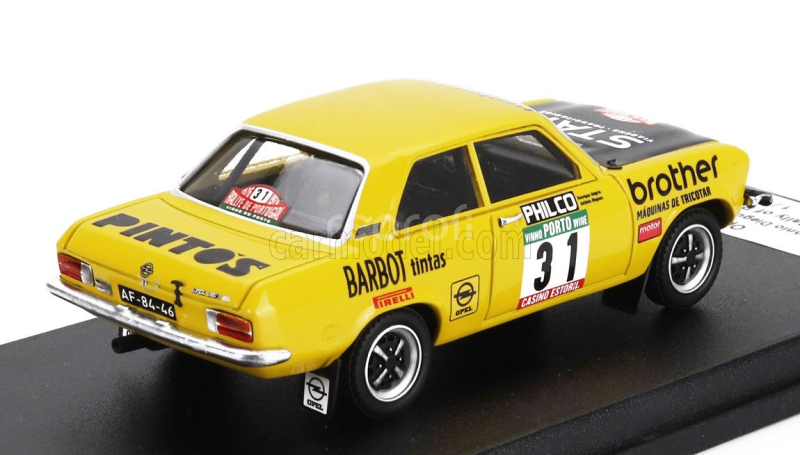 Trofeu Opel Ascona (night Version) N 31 Rally Portugal 1976 Antonio Diegues - Henrique Alegria 1:43 Žlutá Černá