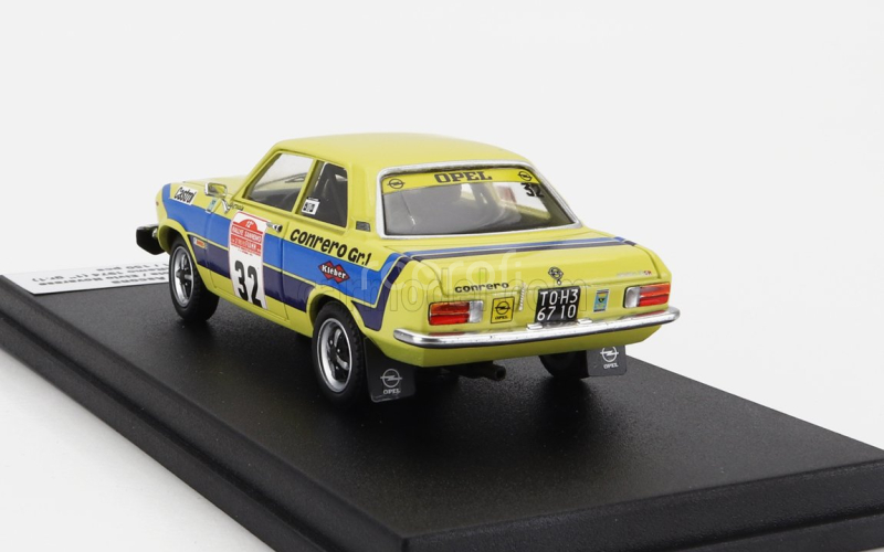 Trofeu Opel Ascona (night Version) N 32 3rd Rally Sanremo 1974 Alfredo Fagnola - Evio Novarese 1:43 Žlutá Modrá