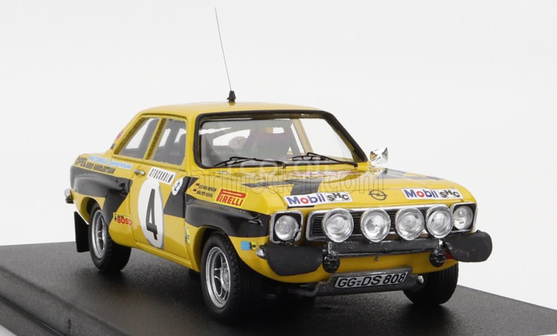 Trofeu Opel Ascona (night Version) N 4 Rally Montecarlo 1975 W.rohrl - C.billstam 1:43 Žlutá Černá