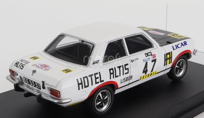 Trofeu Opel Ascona (night Version) N 47 Rally Tap 1974 Pequepe - Dico 1:43 Bílá Černá