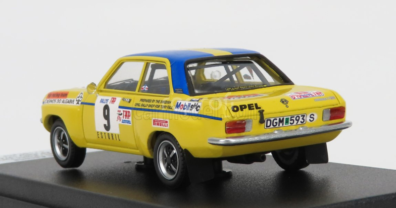 Trofeu Opel Ascona (night Version) N 9 Rally Tap 1974 T.fall - R.turvey 1:43 Žlutá Modrá