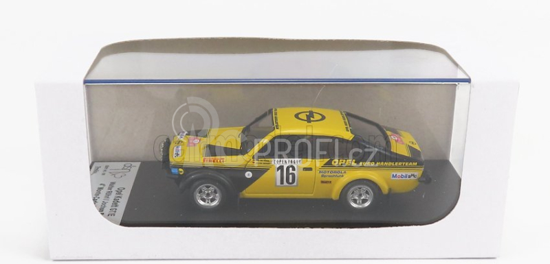 Trofeu Opel Kadett C Gt/e (night Version) N 16 4th Rally Montecarlo 1976 Walter Rohrl - Jochen Berger 1:43 Žlutá Černá