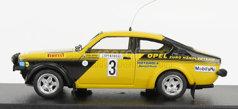 Trofeu Opel Kadett C Gt/e (night Version) N 3 Rally Montecarlo 1976 Hannu Mikkola - Claes Billstam 1:43 Žlutá Černá