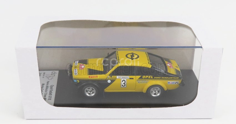 Trofeu Opel Kadett C Gt/e (night Version) N 3 Rally Montecarlo 1976 Hannu Mikkola - Claes Billstam 1:43 Žlutá Černá