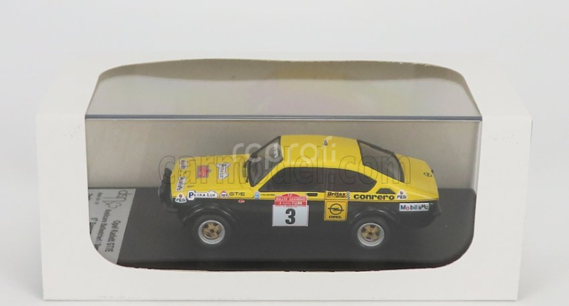 Trofeu Opel Kadett Gt/e Coupe (night Version) N 3 Rally Sanremo 1976 A.ballestrieri - S.maiga 1:43 Žlutá Černá