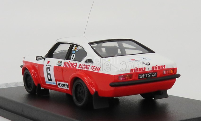 Trofeu Opel Kadett Gt/e N 6 Winner Rally Azores Volta A S.miguel 1979 J.p.borges - R.bevilacqua 1:43 Bílá Červená