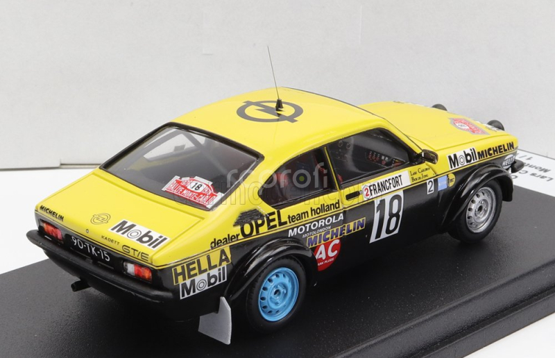 Trofeu Opel Kadett Gt/e (night Version) N 18 Rally Montecarlo 1978 L.carlsson - B.de Jong 1:43 Žlutá Černá