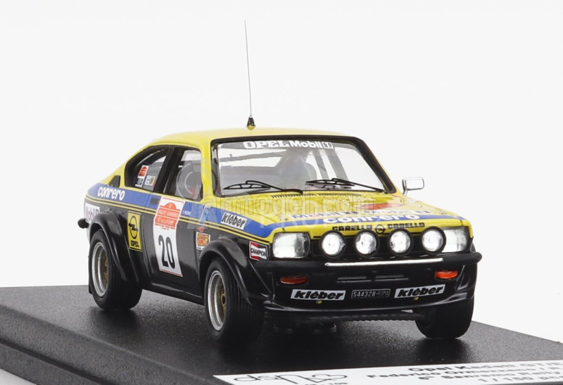 Trofeu Opel Kadett Gt/e (night Version) N 20 Rally Sanremo 1977 F.ormezzano - R.meiohas 1:43 Žlutá Černá
