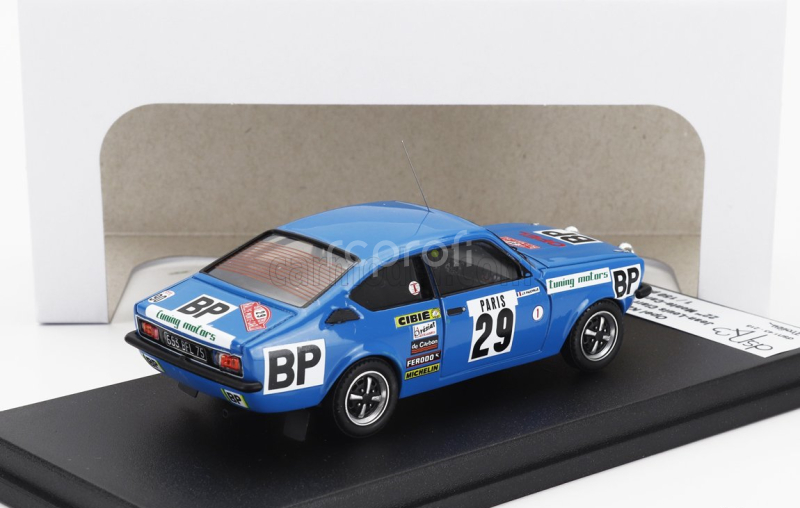 Trofeu Opel Kadett Gt/e (night Version) N 29 Rally Montecarlo 1978 Jean Louis Clarr - Jean Francois Fauchille 1:43 Blue