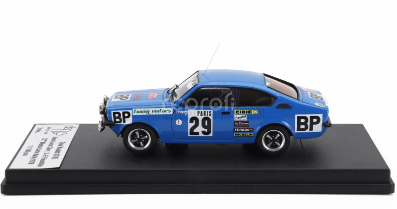 Trofeu Opel Kadett Gt/e (night Version) N 29 Rally Montecarlo 1978 Jean Louis Clarr - Jean Francois Fauchille 1:43 Blue