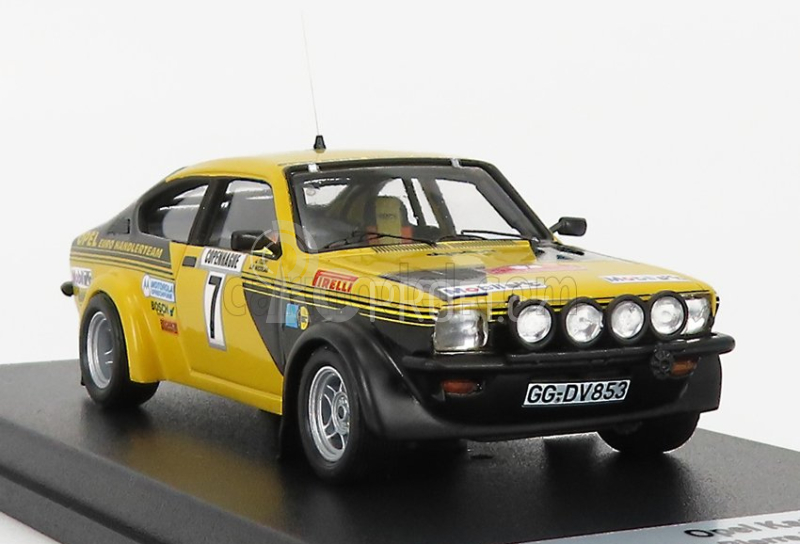 Trofeu Opel Kadett Gt/e (night Version) N 7 Rally Montecarlo 1977 J.p.nicolas - J.todt 1:43 Žlutá Černá