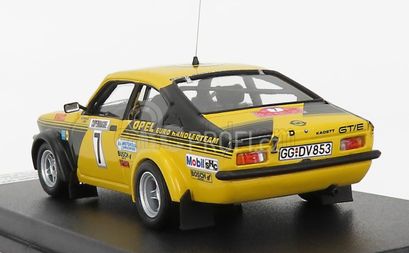 Trofeu Opel Kadett Gt/e (night Version) N 7 Rally Montecarlo 1977 J.p.nicolas - J.todt 1:43 Žlutá Černá